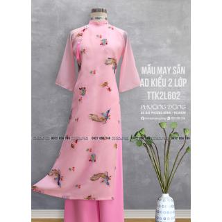 Áo Dài Phom Trẻ 2 Lớp 4 Tà TTK2L602